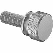 BSC PREFERRED Aluminum Flared-Collar Knurled-Head Thumb Screw 10-32 Thread Size 1/2 Long 94567A420